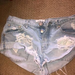 One teaspoon jean shorts
